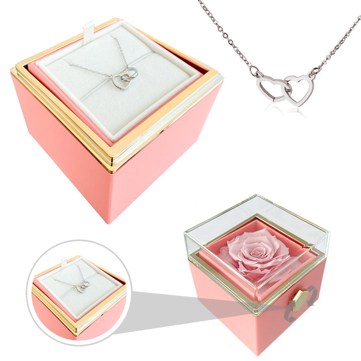 Eternal Rose Gift Set with Love Necklace