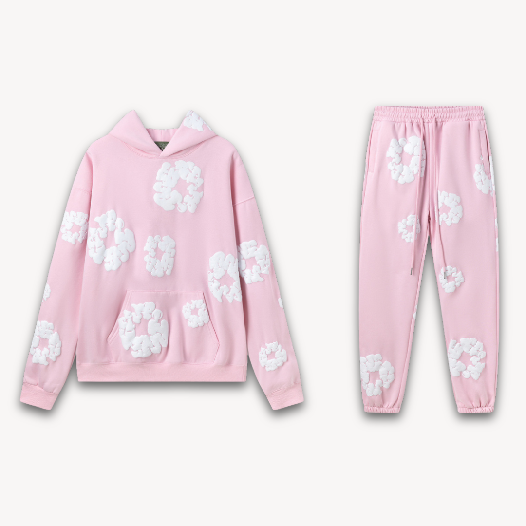 Unisex Cotton Wreath Hoodie & Jogger Set | Matching Set
