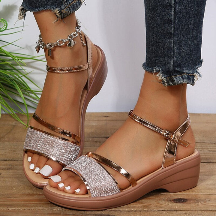 Morlena | Ergonomic Sandals with Thick Heels