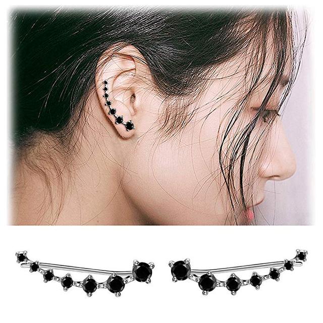 Quinn | Glamorous Sterling Silver 925 Zircon Stud Earrings