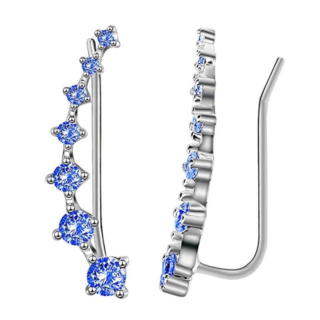 Quinn | Glamorous Sterling Silver 925 Zircon Stud Earrings