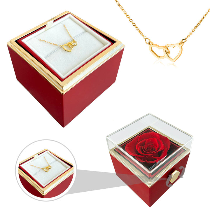 Eternal Rose Gift Set with Love Necklace