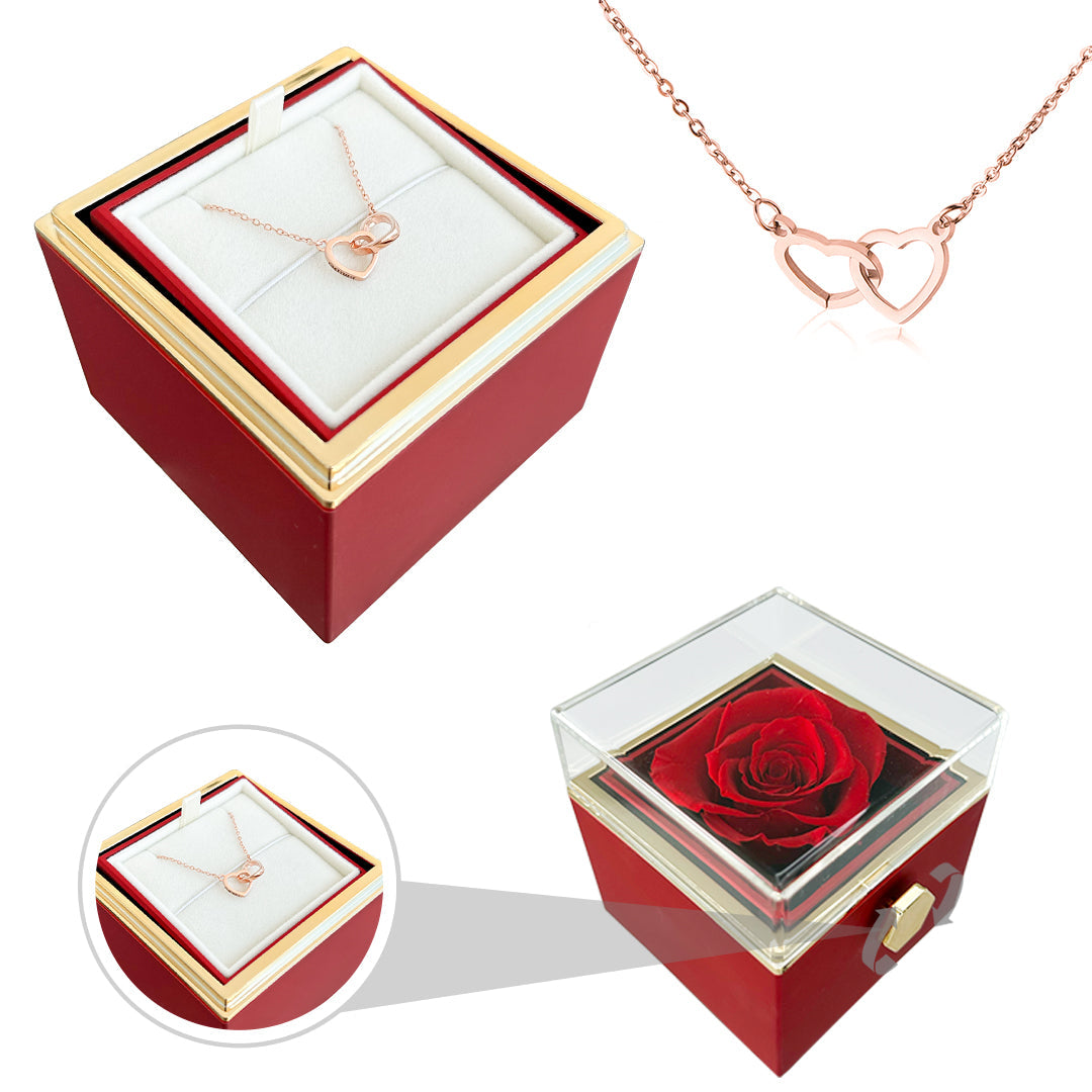 Eternal Rose Gift Set with Love Necklace