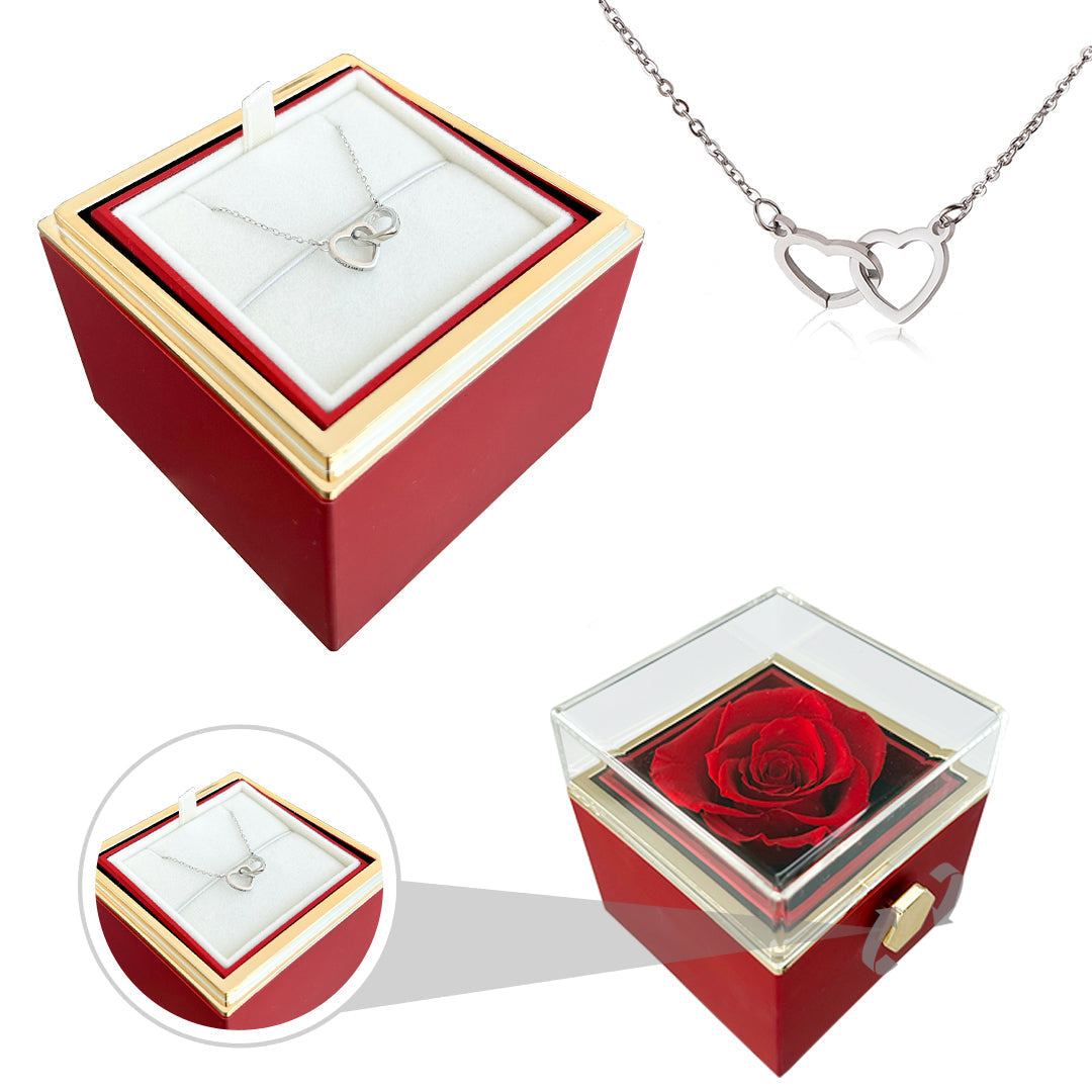 Eternal Rose Gift Set with Love Necklace