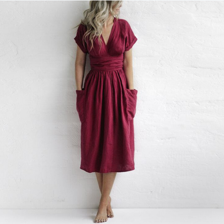 Talyra | Women’s Casual V-Neck Dress