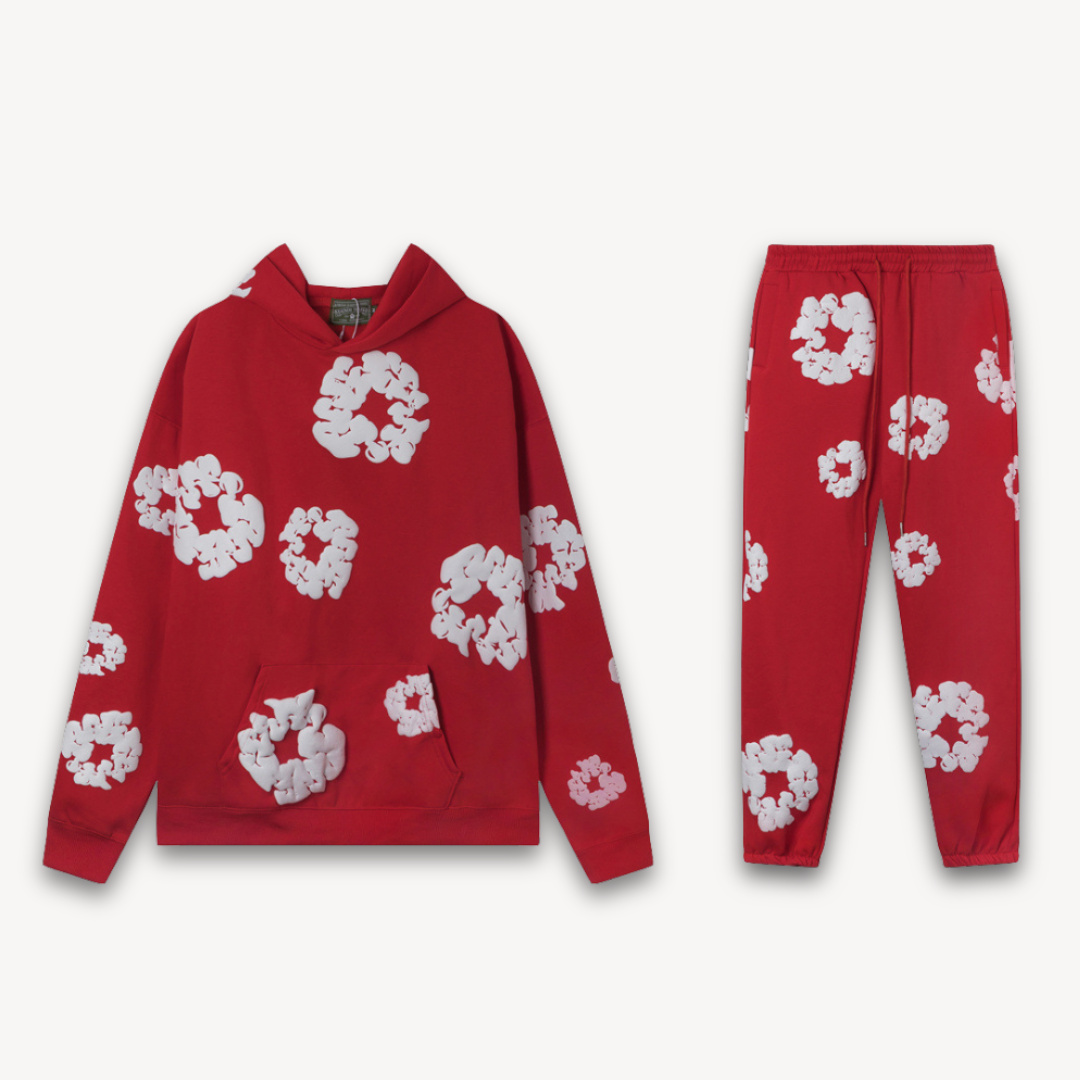 Unisex Cotton Wreath Hoodie & Jogger Set | Matching Set