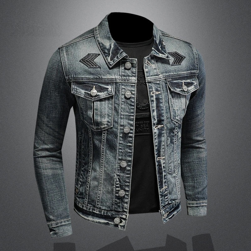 Men’s Vintage Denim-Blend Jacket | Milano Edition