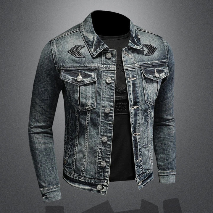 Men’s Vintage Denim-Blend Jacket | Milano Edition