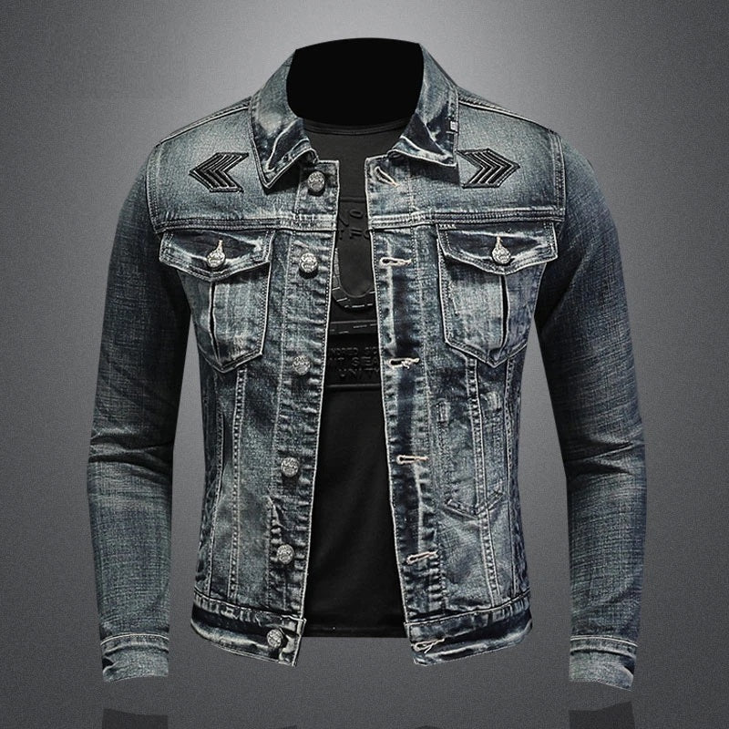 Men’s Vintage Denim-Blend Jacket | Milano Edition