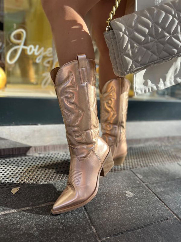 Delina | Women’s Metallic Cowboy Boots