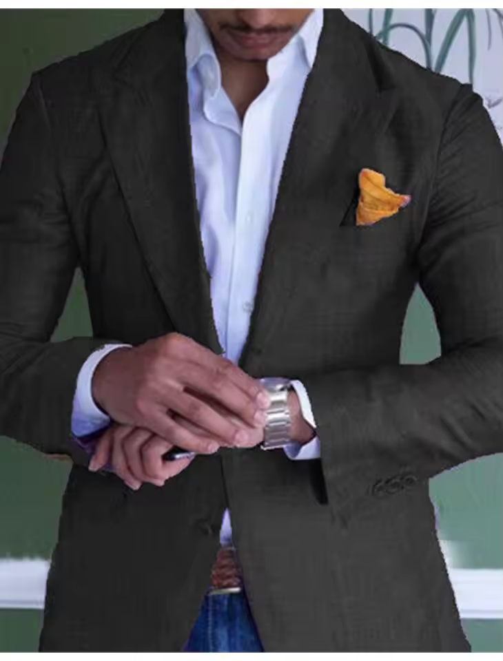 Men’s Helsinki Coat with Double Button Closure | Blazer Design