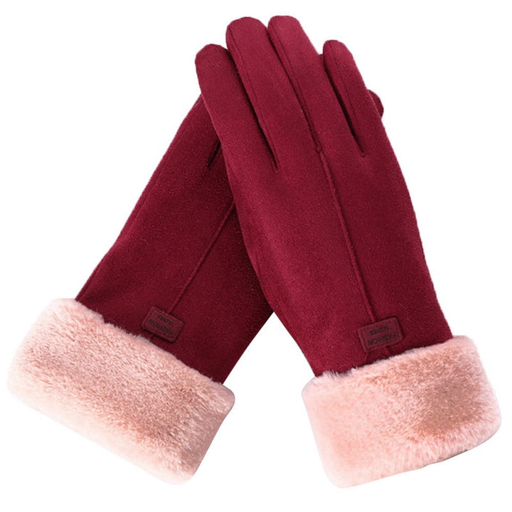 Warm Suede Gloves for Women