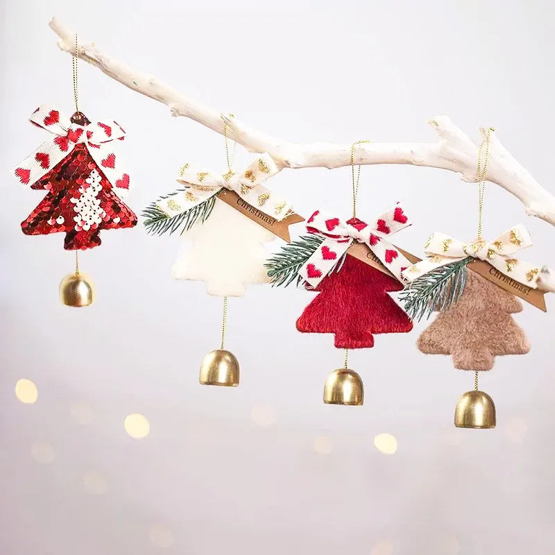 Golden Style Metal Hanging Bell Ornament | Christmas Décor Accent