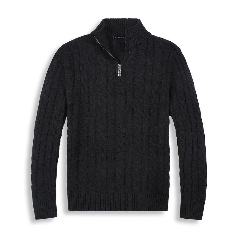 Men’s Luxe Half-Zip Cotton Style Sweater