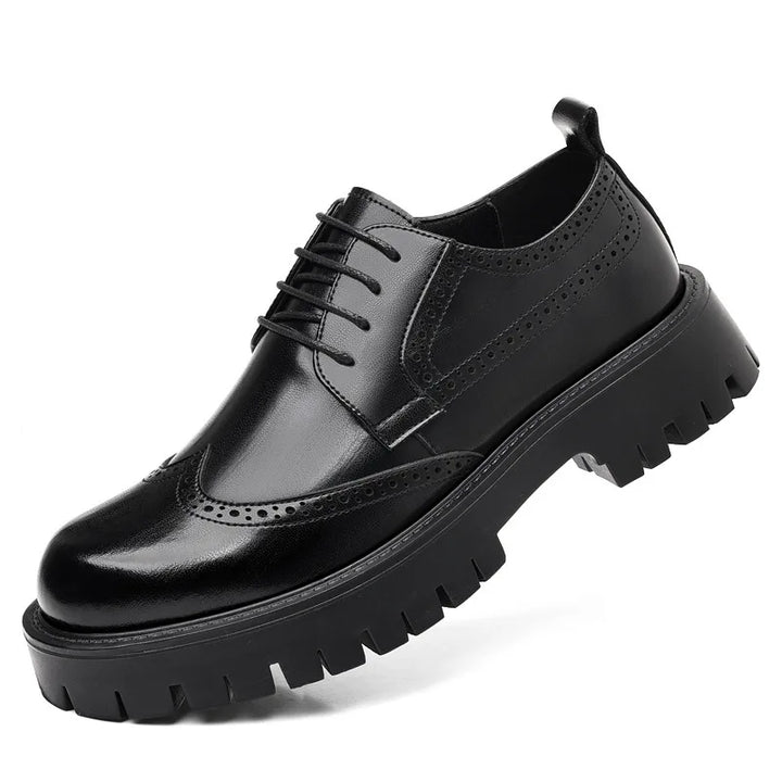 Men’s Classic Faux Leather Oxford Dress Shoes | Smart Formal