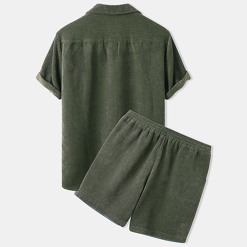 Derren | Men’s Corduroy Short Summer Set