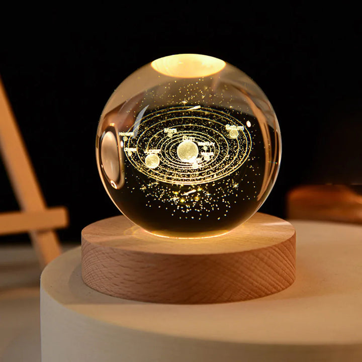 Dreamy Galaxy Orb Lamp | 3D-Printed LED Night Light