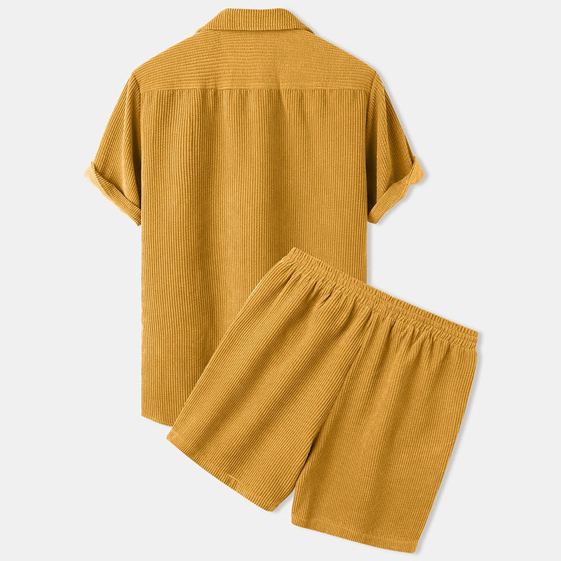 Derren | Men’s Corduroy Short Summer Set