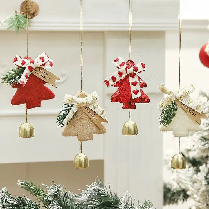 Golden Style Metal Hanging Bell Ornament | Christmas Décor Accent