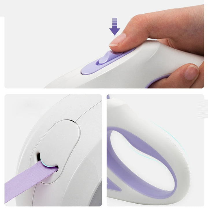 Automatic Extendable LED Dog Leash