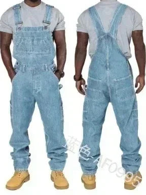 Men’s Straight-Fit Denim Jumpsuit | Modern Workwear Overall