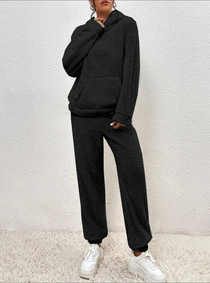 Women's 2-Piece Fleece Lounge Set | Cozy Hoodie & Jogger Pants