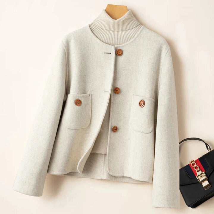 Women’s Cropped Wool-Blend Jacket | Warm & Stylish