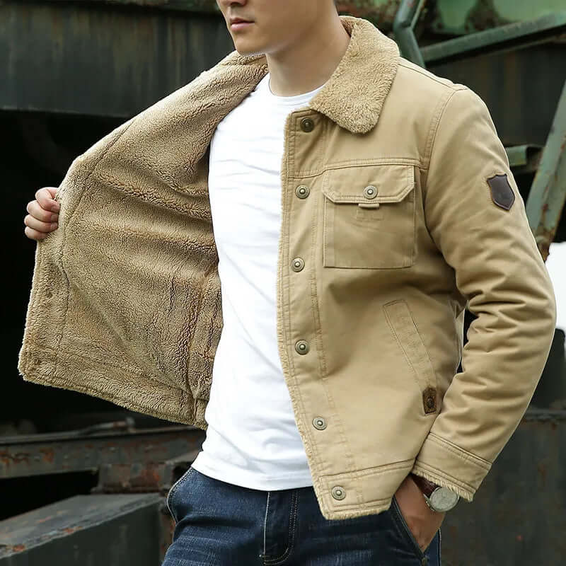 Men’s Thermofly Soft Lined Insulated Coat for Winter Warmth