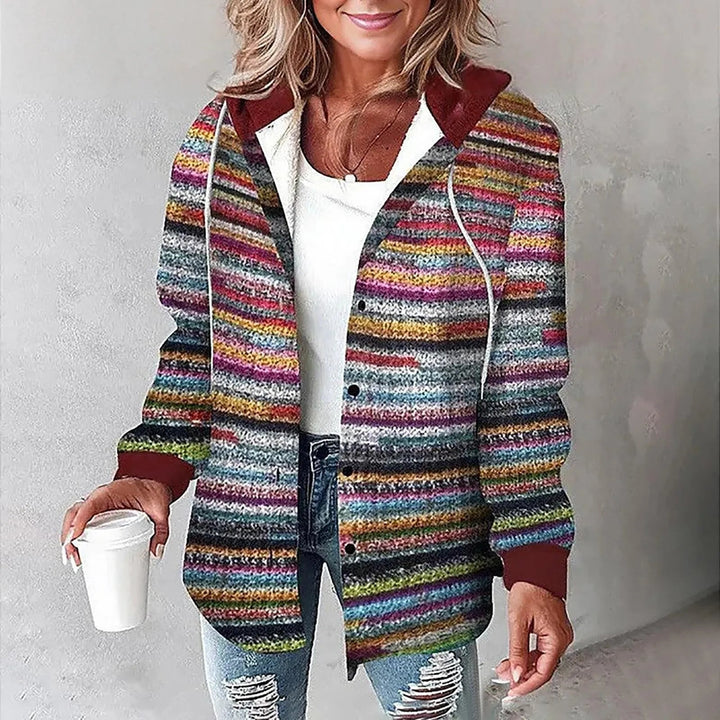 Women's Hooded Plaid Shacket | Relaxed Fit