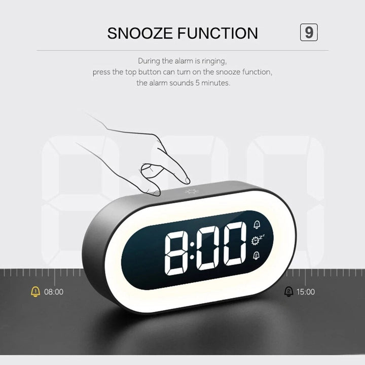 Zaza | Digital Alarm Clock with Night Light