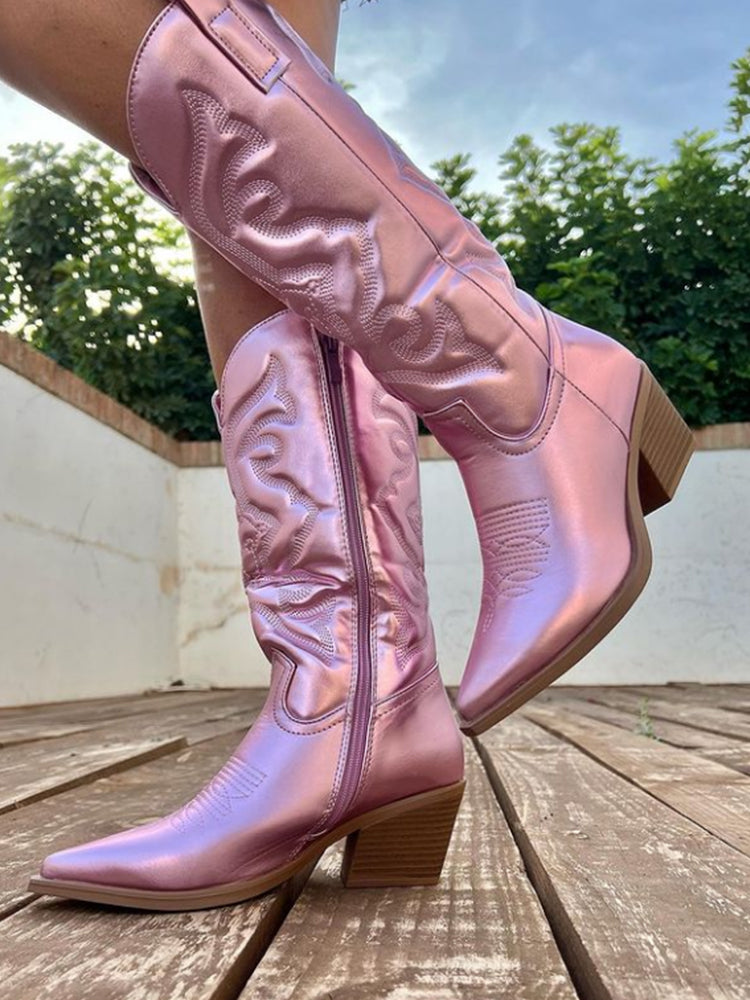 Delina | Women’s Metallic Cowboy Boots