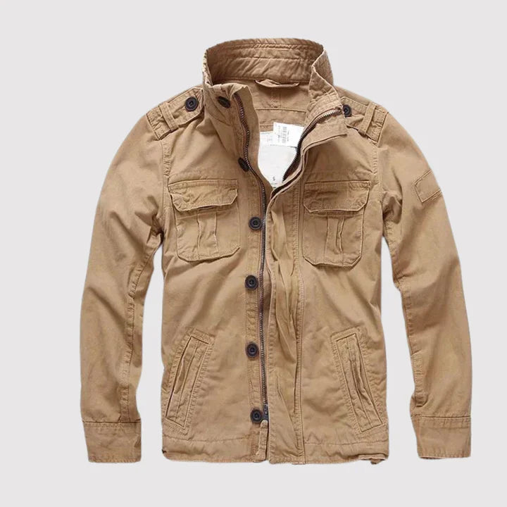 Classic Men’s Retro Jacket | Breathable Design & Multiple Pockets