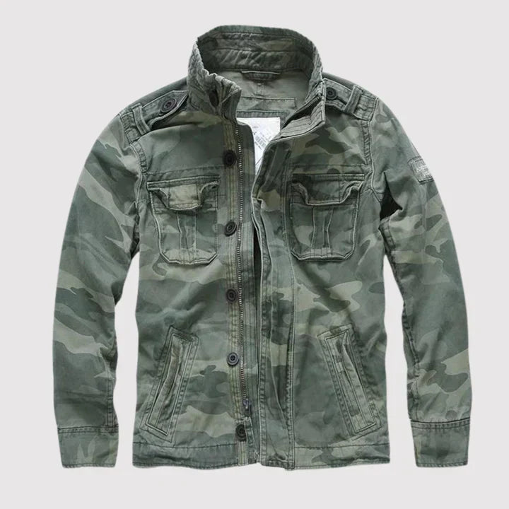 Classic Men’s Retro Jacket | Breathable Design & Multiple Pockets