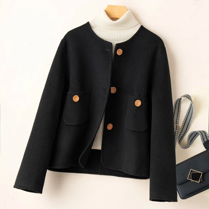 Women’s Cropped Wool-Blend Jacket | Warm & Stylish