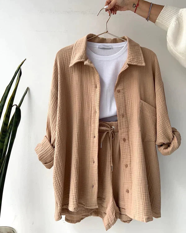 Laleh | Pleated Two-Piece Outfit for Women