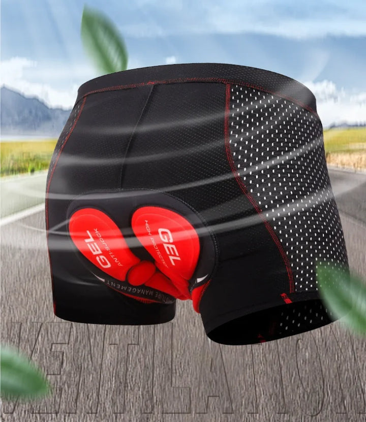 Breathable Cycling Shorts with Shock-Absorbing Padding