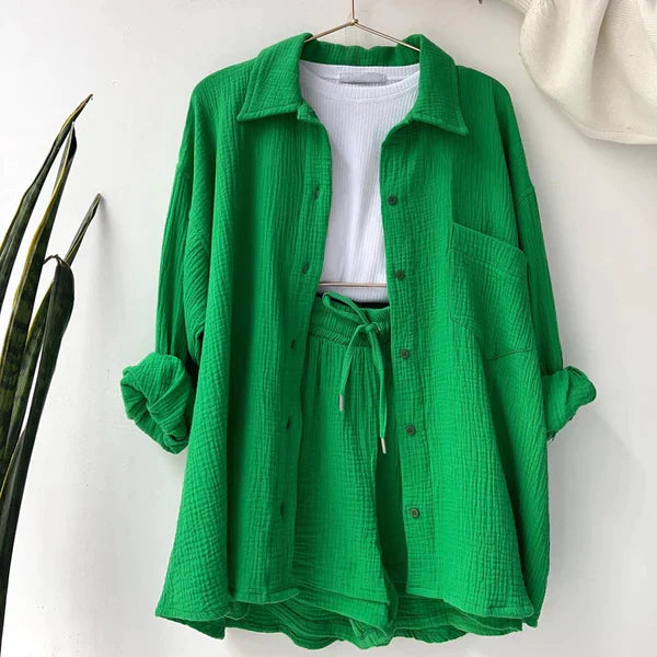 Laleh | Pleated Two-Piece Outfit for Women
