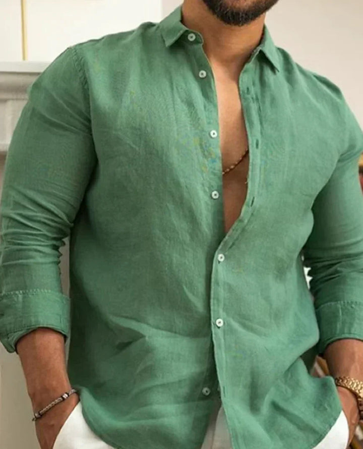 Samuel | Slim-Fit Summer Button-Down Shirt