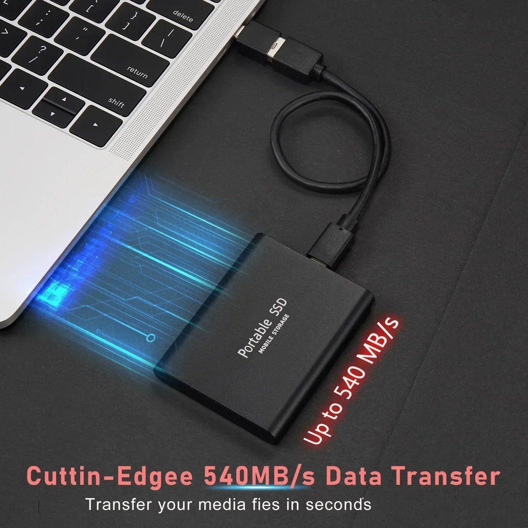 Ultra-Fast 128TB SSD - Durable Portable Solid State Drive