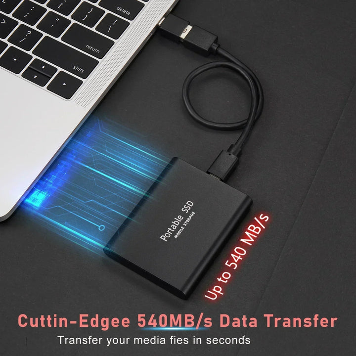 Ultra-Fast 128TB SSD - Durable Portable Solid State Drive