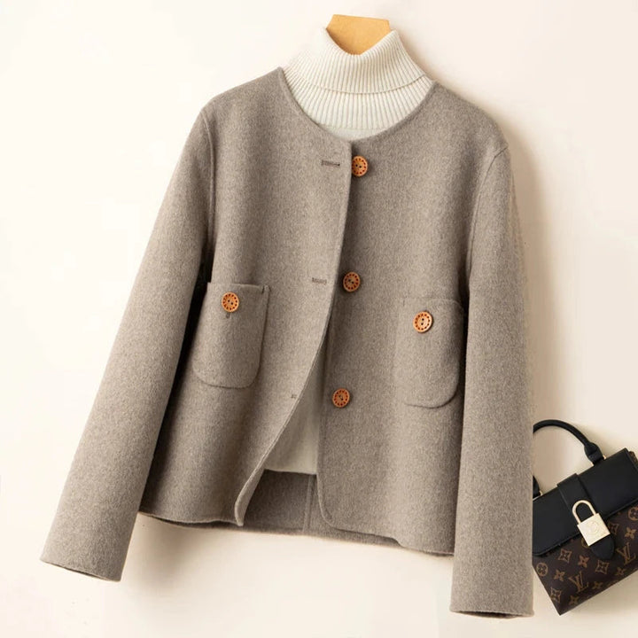 Women’s Cropped Wool-Blend Jacket | Warm & Stylish