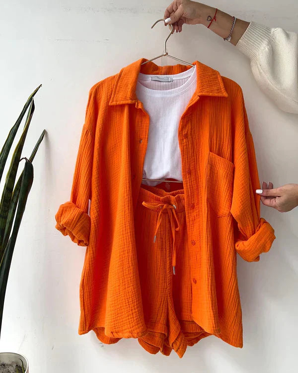 Laleh | Pleated Two-Piece Outfit for Women