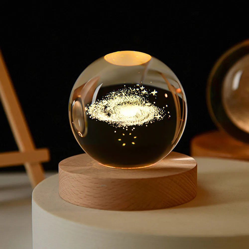Dreamy Galaxy Orb Lamp | 3D-Printed LED Night Light