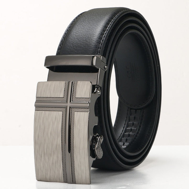 Henrikas | Classic Men's Leather Belt with Matte Buckle