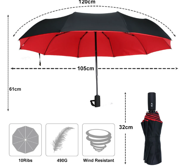 Compact Storm-Proof Umbrella | Durable & Wind-Resistant