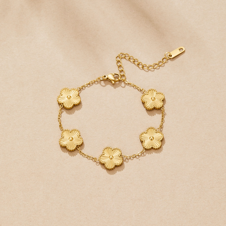 Floral Motif Adjustable Bracelet