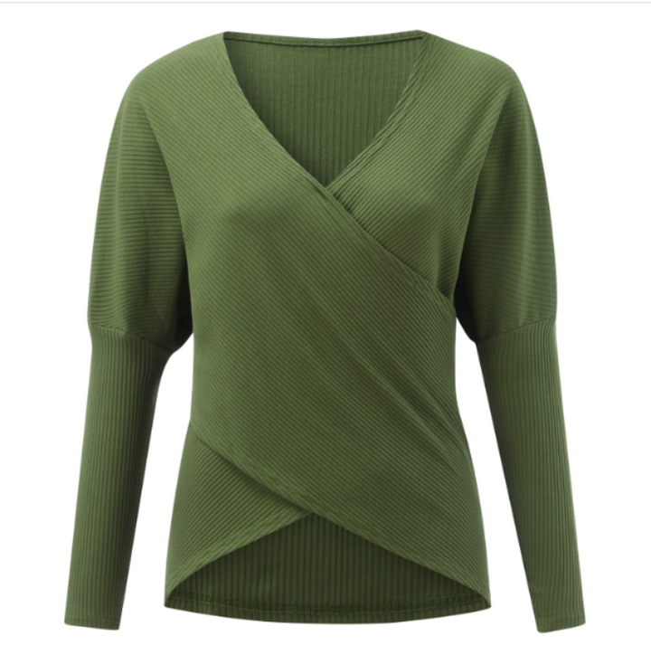 Women's Cashmere Sweater with Criss-Cross Detail