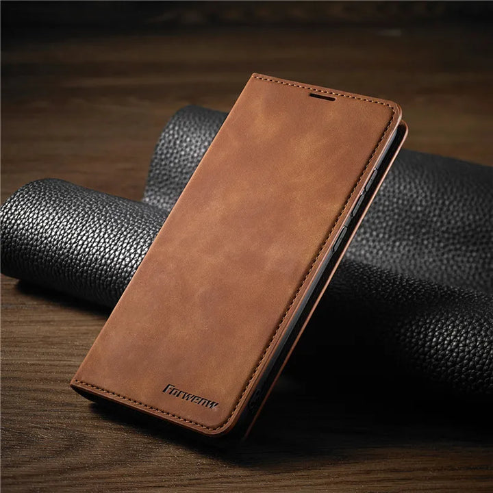 Magnetic Leather Device Case | Stylish & Secure Protection