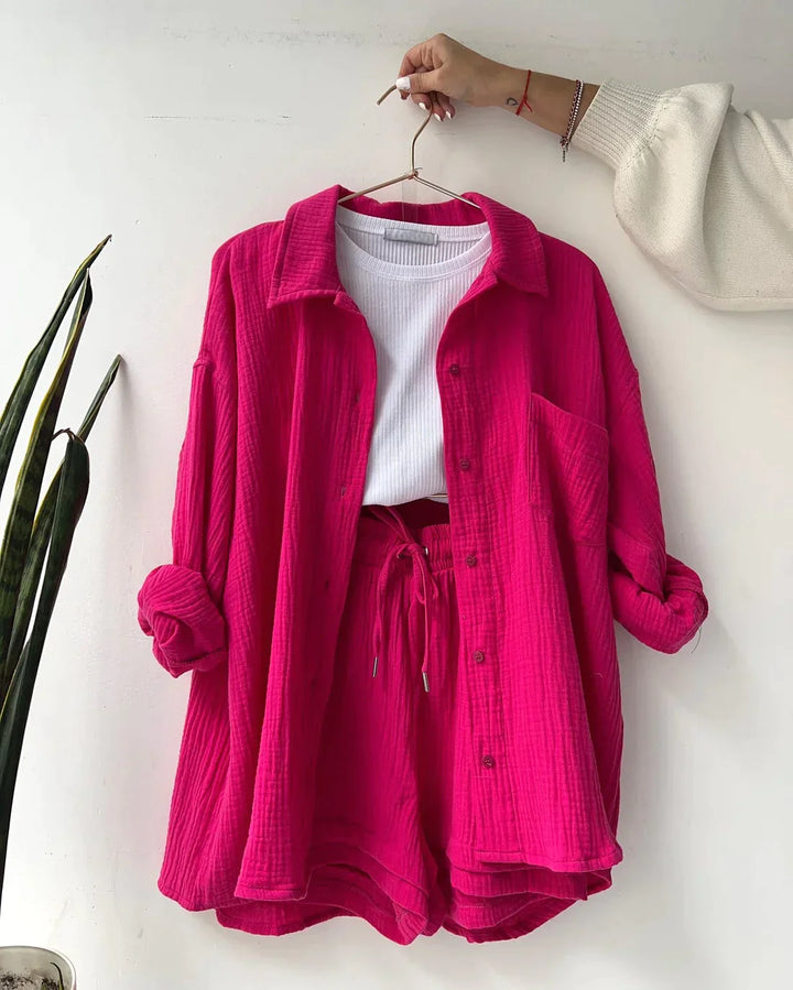 Laleh | Pleated Two-Piece Outfit for Women