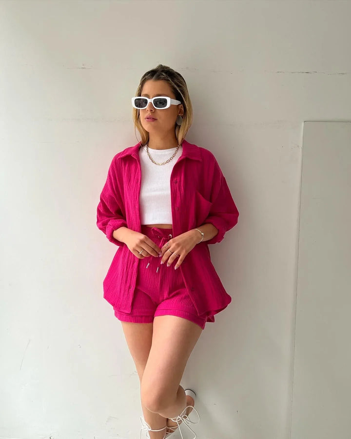 Laleh | Pleated Two-Piece Outfit for Women